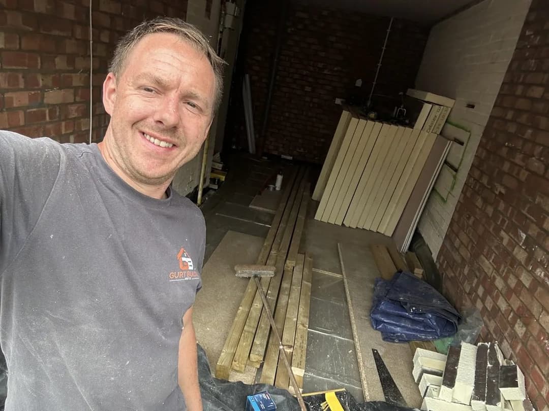 Thai — Founder of Gurt Builds, working builder on site